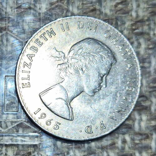 1965 elizabeth crown coin - crown,