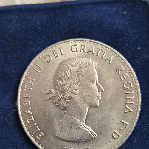 1965 elizabeth crown coin - ii,